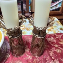 12in Metal Candle Rack 