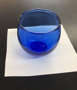 Cobalt blue candle glasses