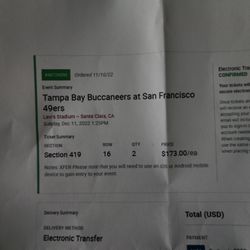 2 49er Tickets
