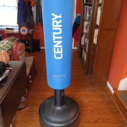 Century Original Wavemaster Blue Freestanding Punching Bag w/ Base