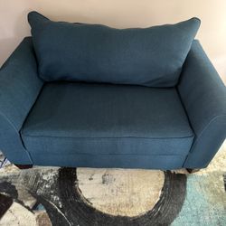 Teal Twin Size Sleeper Sofa. $200. Will Deliver For A Fee