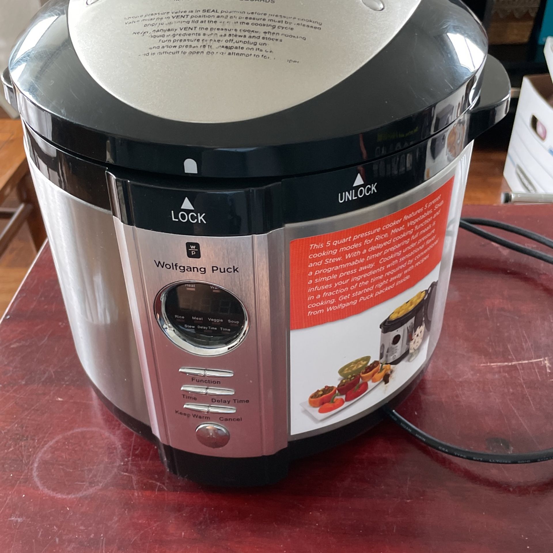 Price Reduced!! Wolfgang Puck Multi Functional Pressure Cooker, Like Brand New For Sale!!
