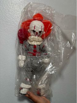 Handmade Crocheted Pennywise ! This doll is amazing