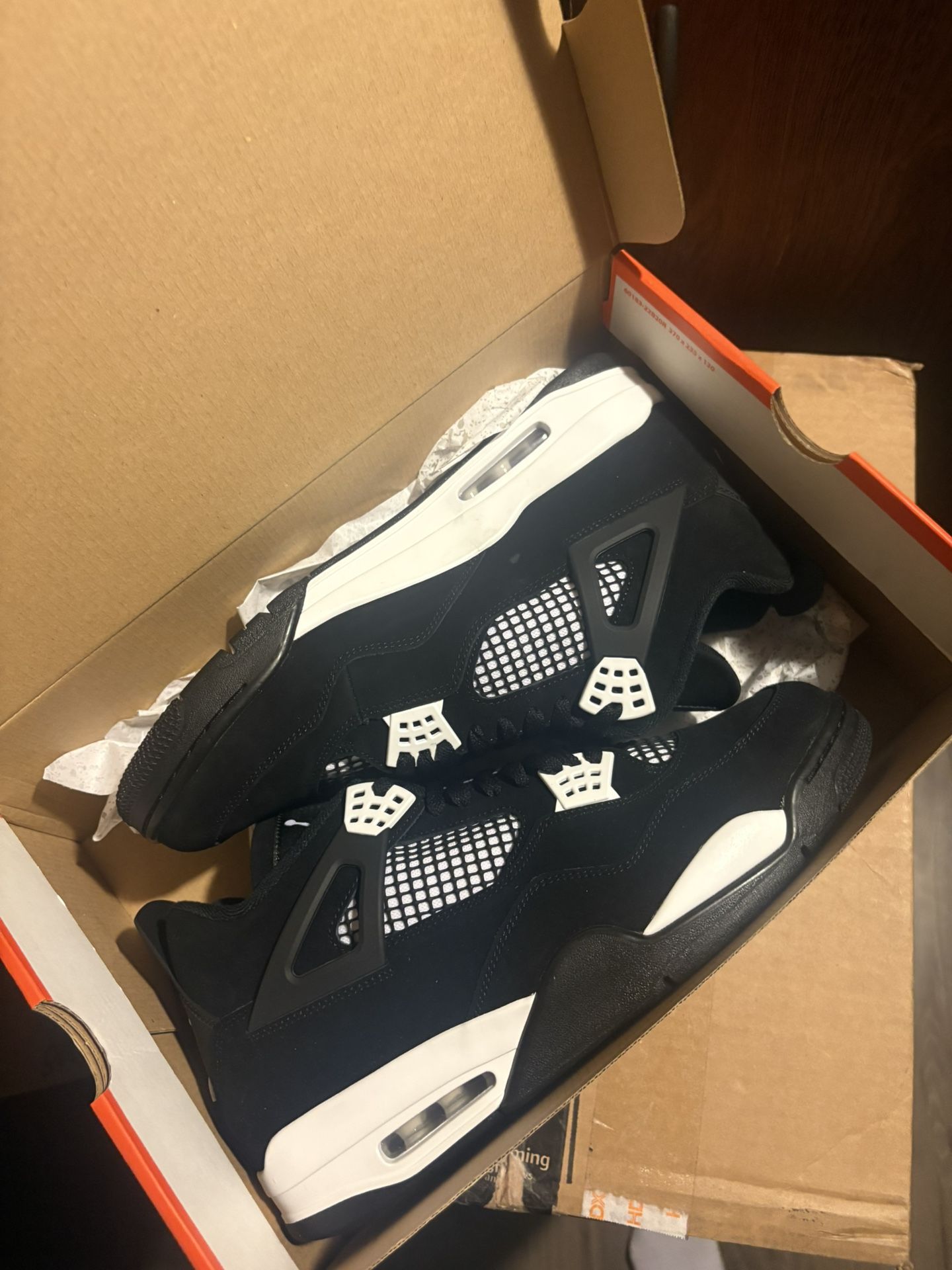 White Thunder Jordan 4s