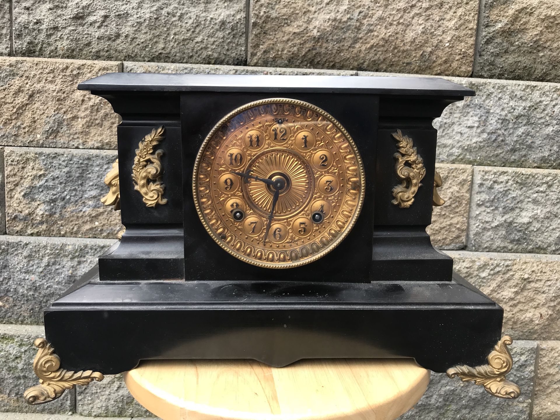 Antique Insonia Mantle Clock Works