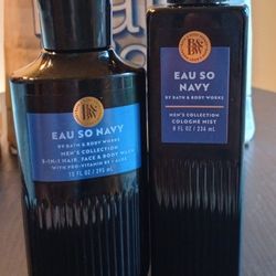 Eau So Navy Bath And Body Works Set