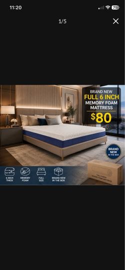Brand new FULL size mattress for $80
