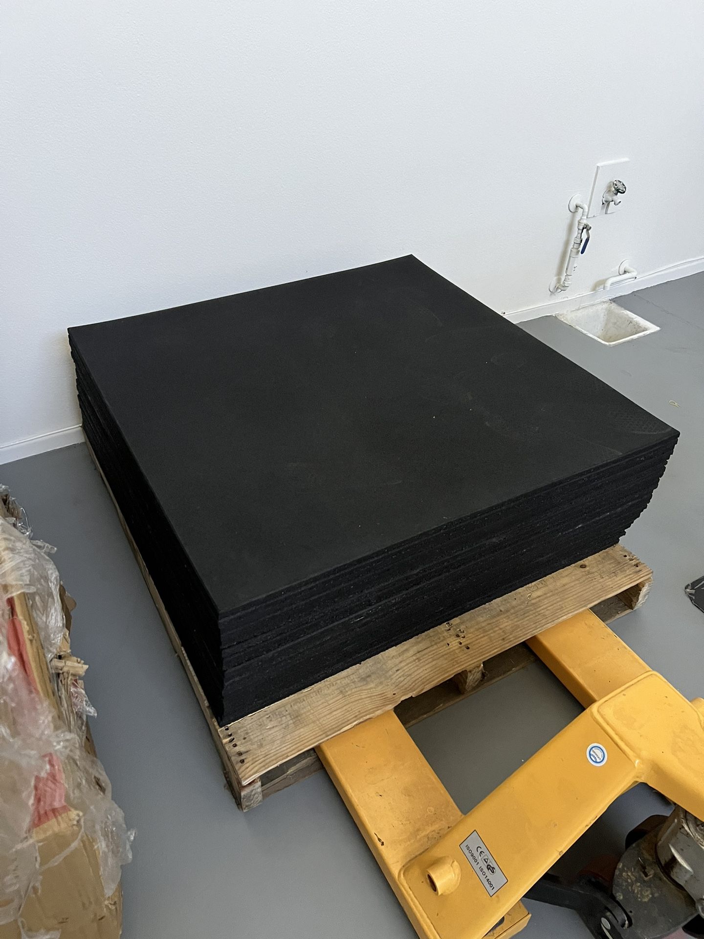 23 Tiles Of Rubber Flooring Mats - Click On My Profile For Gym Equipment 