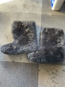 Fluff Black Womens Ugg Boots