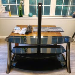 3 Tier Glass Entertainment Center