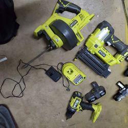 Like New and Drill And Snake 3 Battery's And Charger