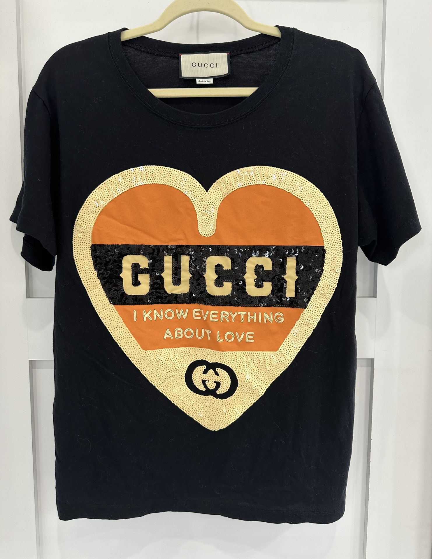 Gucci T Shirt Heart Authentic 