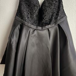 Strapless Satin Dress