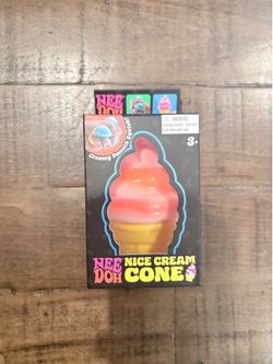 Orange NeeDoh Nee Doh Nice Cream Cone Authentic Squishy FAST SHIP NEW