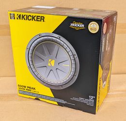 Kicker Comp C Bass Speaker 12" Subwoofer 4-Ohm 600 Watts CWCS12 50CWCS124 🚨 Payment Options Available 🚨 No Credit Needed 🚨