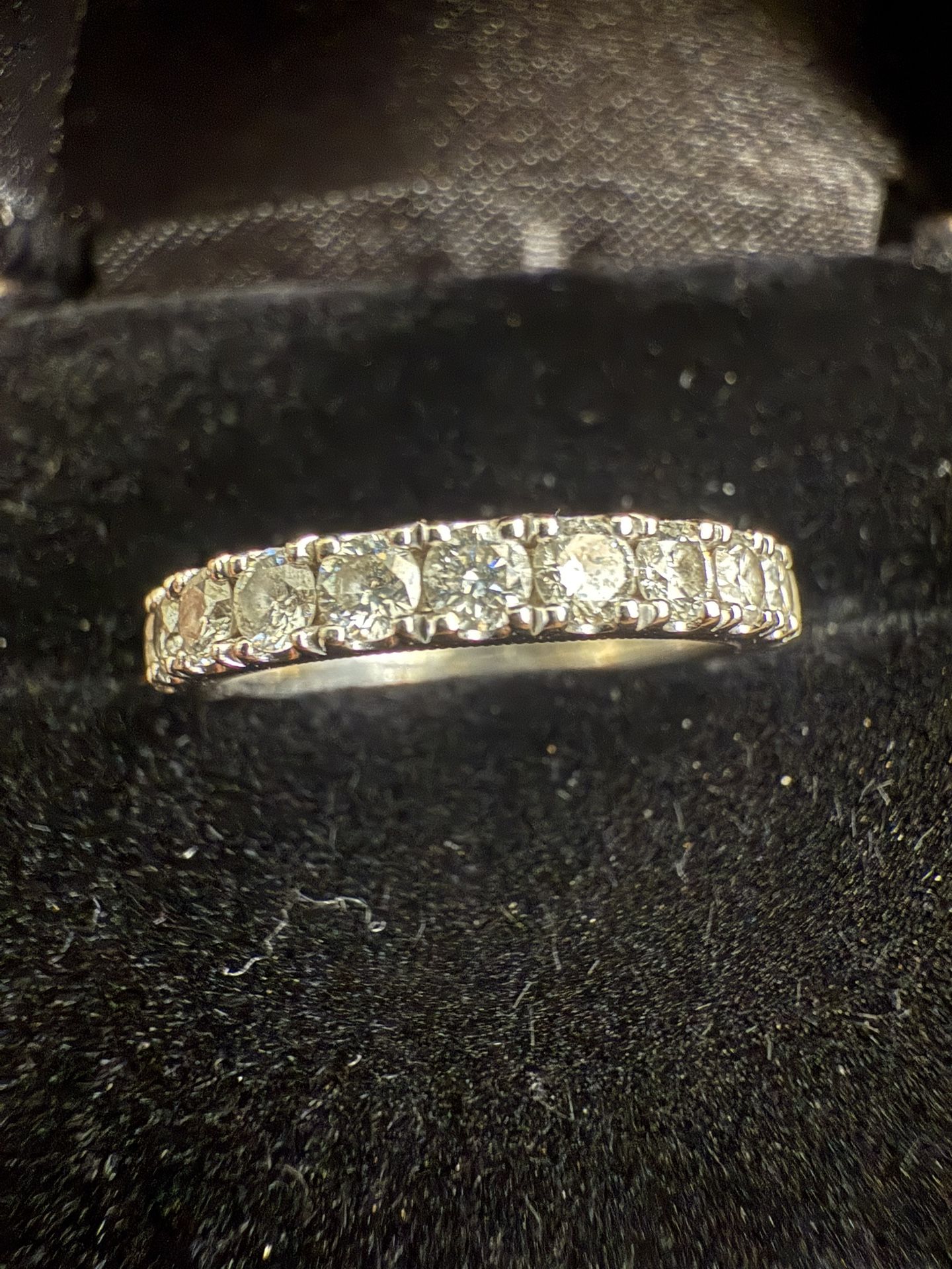 VS2 G Color Diamonds Ring 14k Solid White Gold