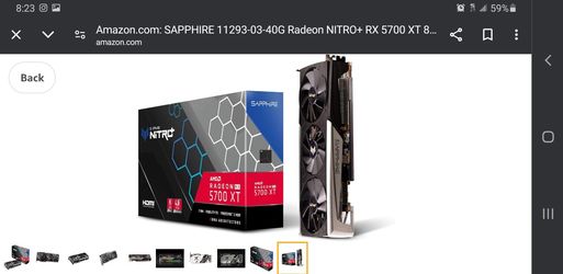 5700XT Sapphire Nitro + Radeon AMD 8GB GPU