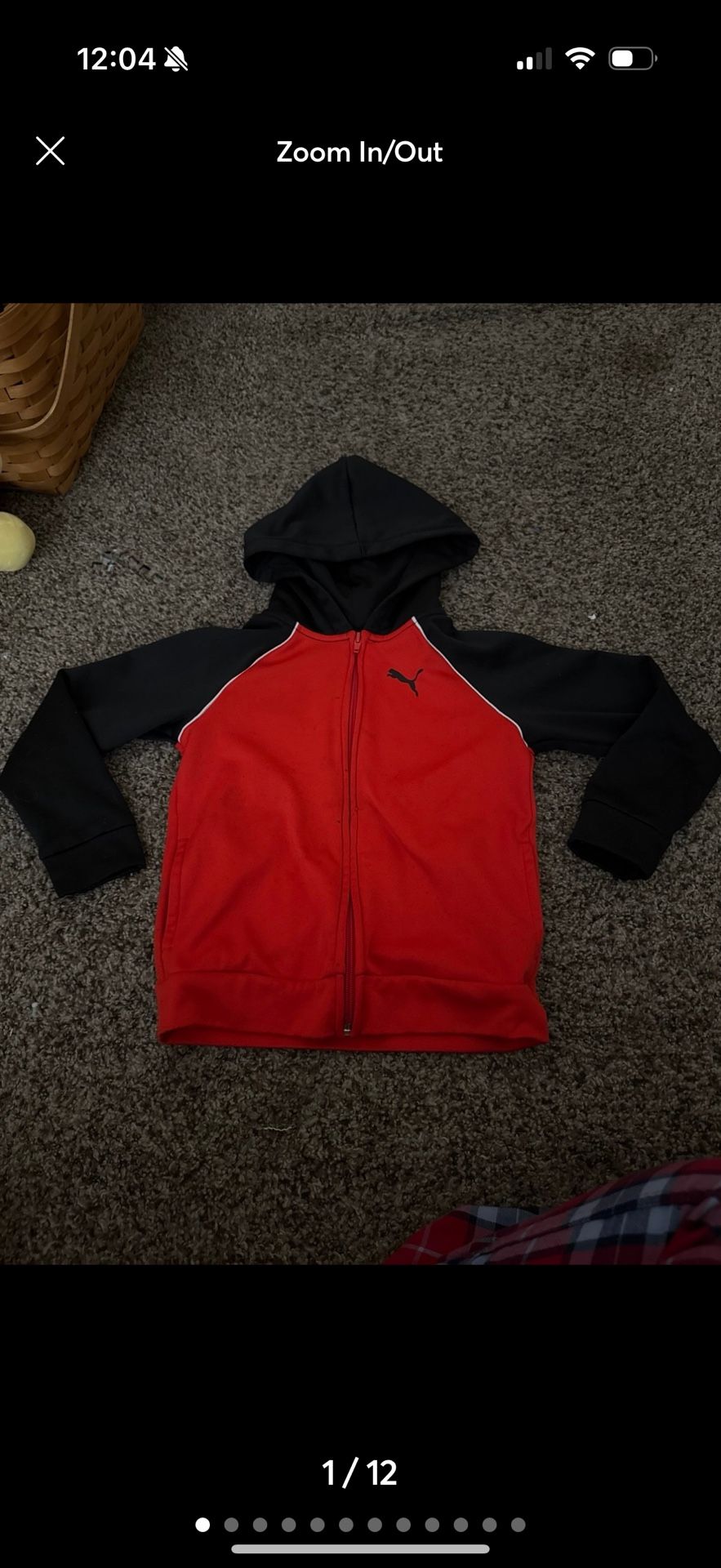 PUMA Jacket hoodie size Boy xs