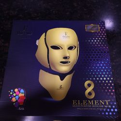 Predire Paris 8 Skin Element Multi Purpose Skincare Face And Neck Mask Gold, New