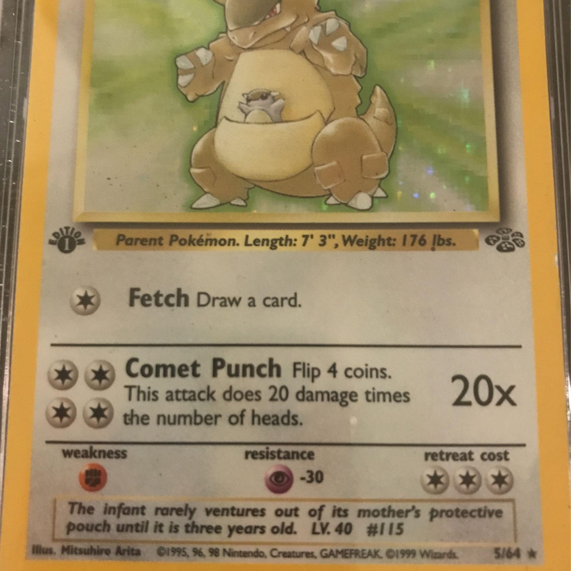 Pokmon Kangaskhan 1st Edition Holo 5/64 for Sale in Lake In The Hills, IL  - OfferUp