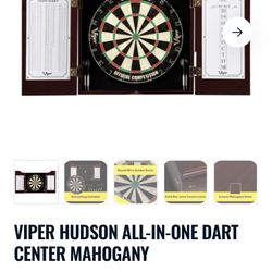 VIPER HUDSON ALL-IN-ONE DARTCENTER MAHOGANY