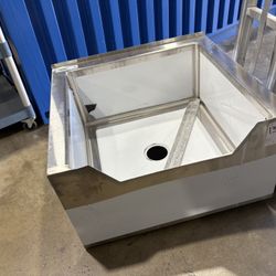 Stainless Steel Floor Mount Mop Sink