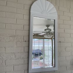 WALL MIRROR WOOD WITH  BEVELED GLASS