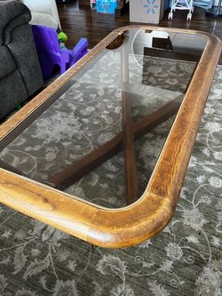 Wooden coffee table