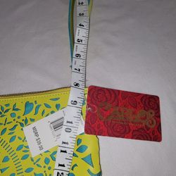 New Santana Yellow And Turquoise Clutch