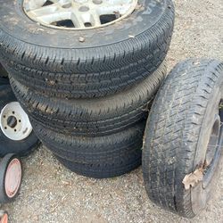 P225/75R16 Goodyear Tires And Rims + Spare 