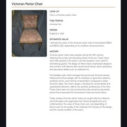 Antique Eastlake Victorian Parlor Chair