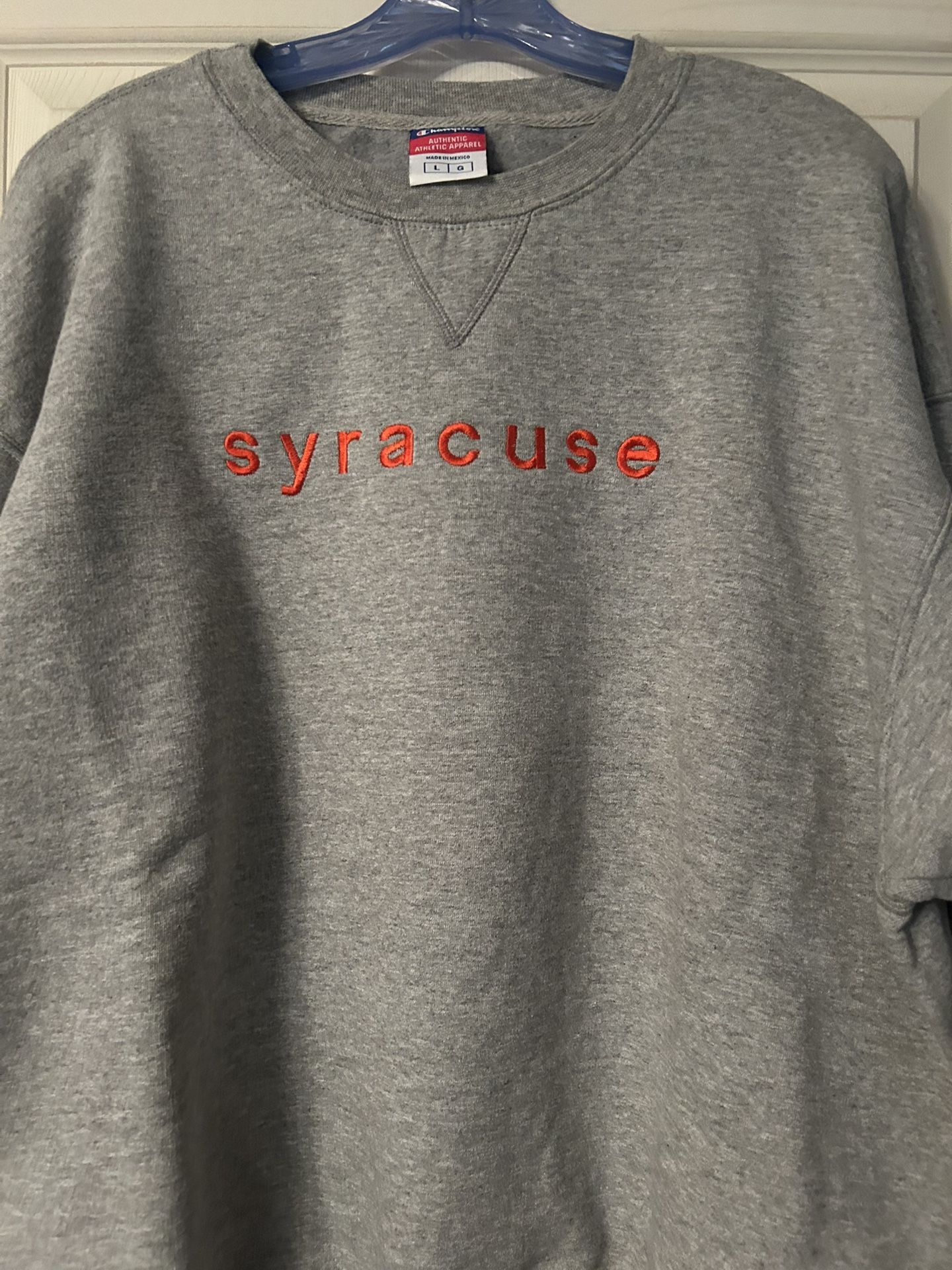 Champion ,Syracuse Sweatshirt Large NWT