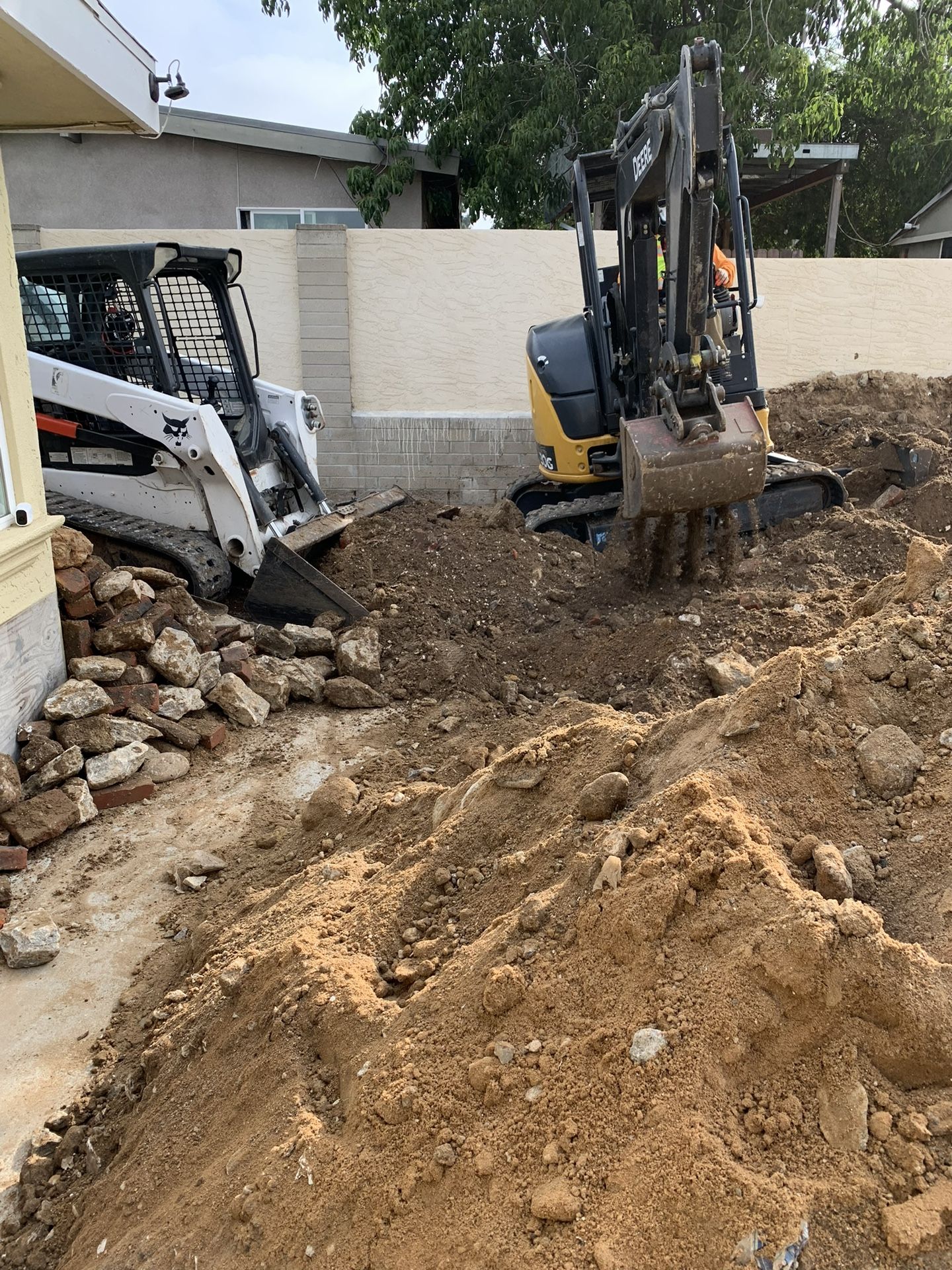 Bobcat/ Excavator With DumpTruck