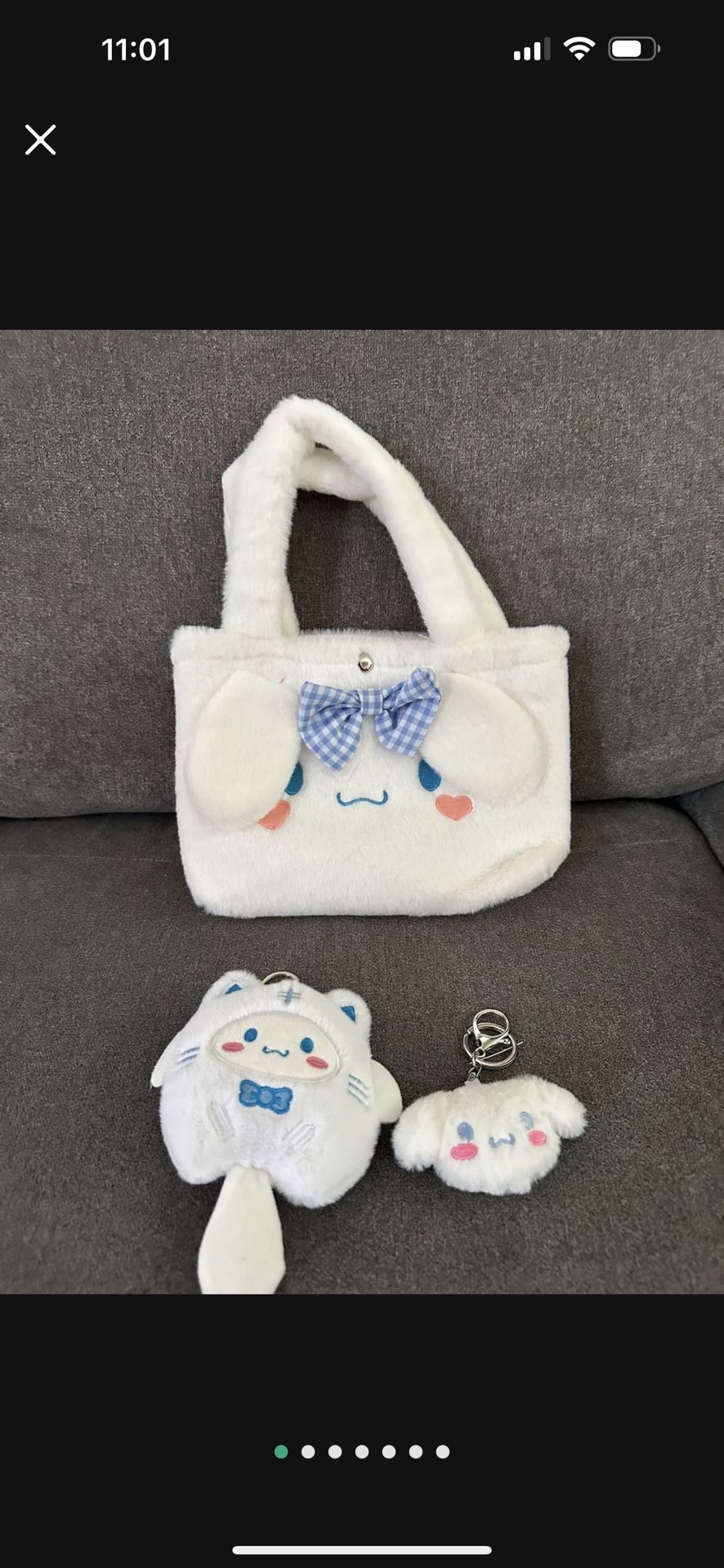 New cinnamon roll purse with accessories