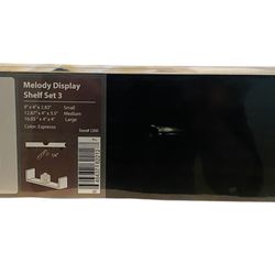 Melody Display Shelf Kit (Floating Shelves) Expresso Color