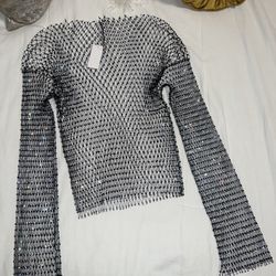 Long Sleeve Fishnet Top