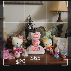Hello Kitty (Sold), Ceramic BankWorking telephone,toys, Cell Phone Cases(Iphone 12 & 13 Pro Max) And Key Chain 
Golf bag telephone $32
Harlingen near
