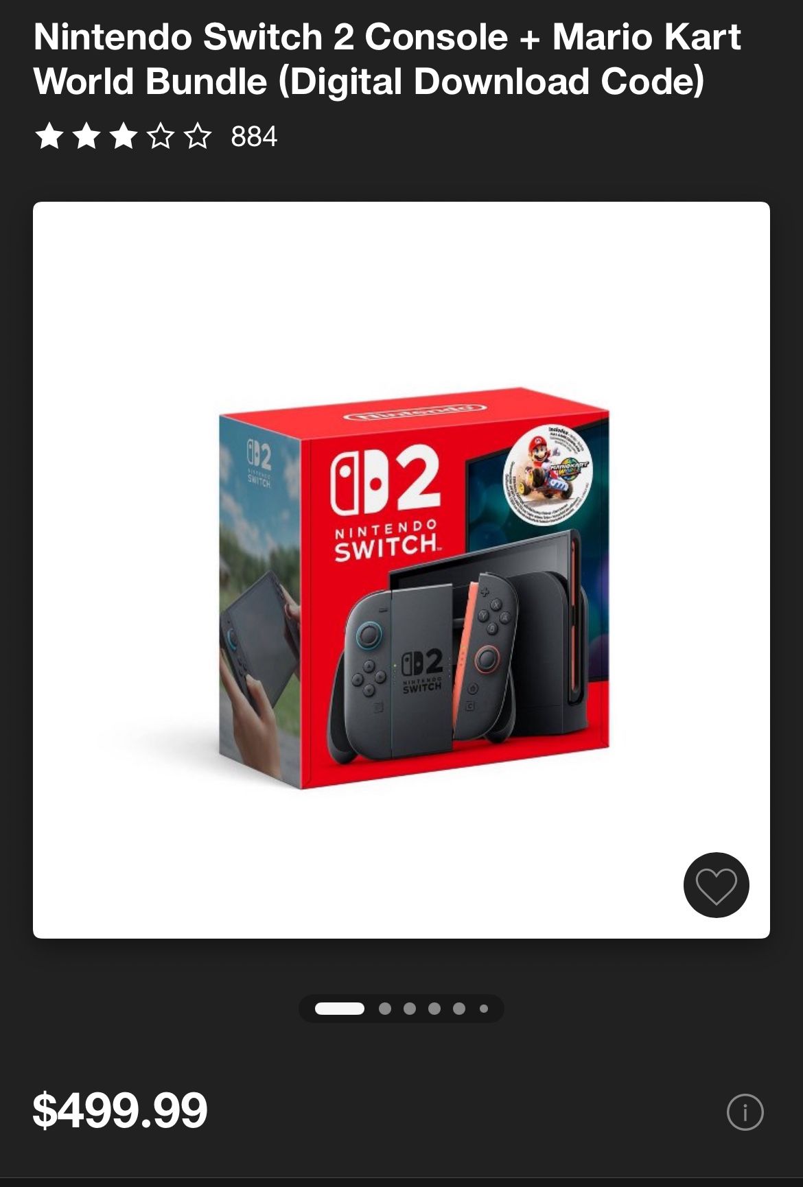 Brand New Unopened Nintendo Switch 2 console Mario World Bundle