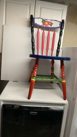 Hand Painted Whimsical Full Size Chair