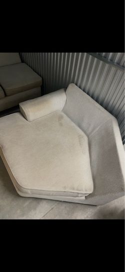 3 Piece Beige sectional couch