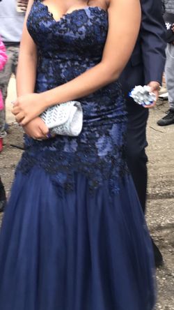 Blue Formal Dress - Size 10 - $75.00