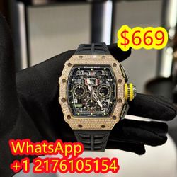 Richard Mille 
Tourbillon Michelle 

Yeoh 48 mm | Black 
Alligator Strap