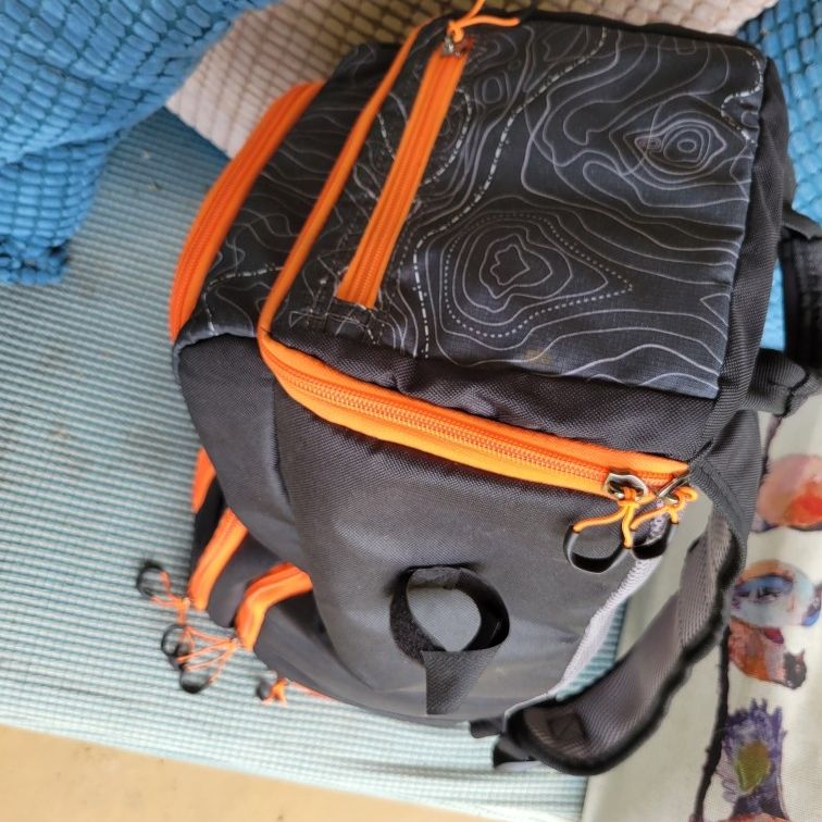 Ozark fishing backpack top