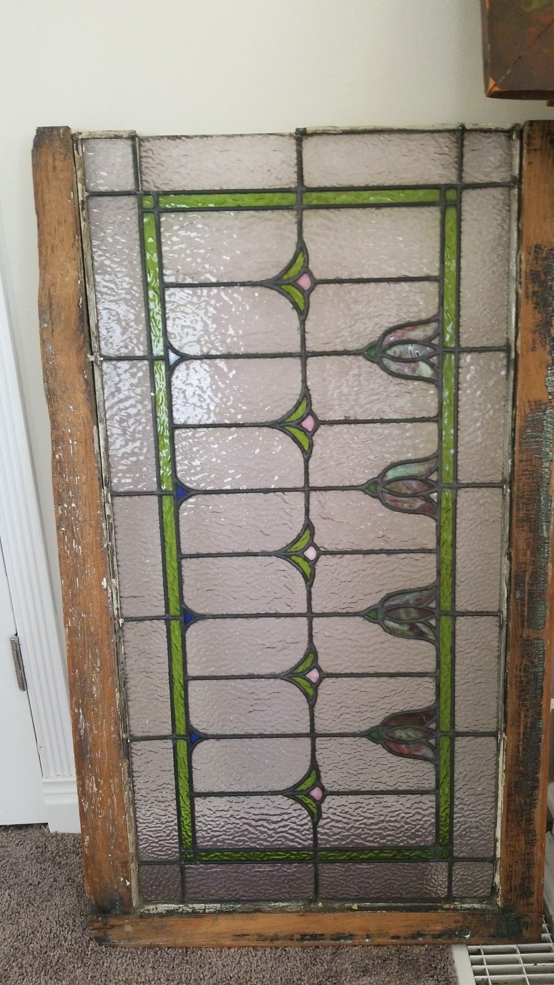 Antique stain glass