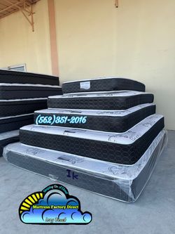 Eastern king mattress and box spring bed set colchón y tambor nuevo new