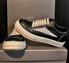 Leather rick owens vans
