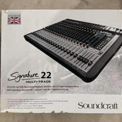 Soundcraft Signature 22 MTK Analog Mixing Board Mixer 