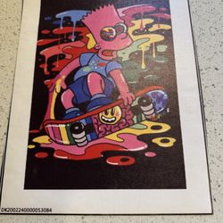 BART Simpson canvas art