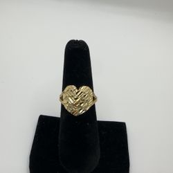 Heart Nugget Ring 