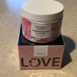 Victoria’s Secret Pomegranate & Lotus Body Scrub & LOVE Fragrance Cream